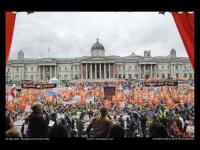 10.000 people, Trafalgar Sq, supporting the London Citiz campaign. Ph: C Jepson